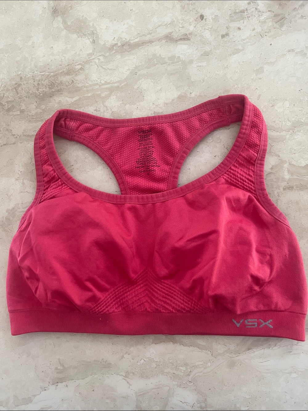 Victoria's Secret VSX Pink Racerback Sports Bra -  Size M